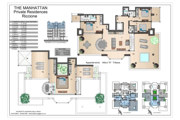Attico PHA | Tribeca Piano n. 5 & 6 | 4 Camere